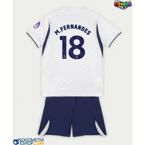Otroški Nogometni dresi Tottenham Hotspur Mateus Fernandes #18 Domači 2026-27 Kratek Rokav (+ Kratke hlače)